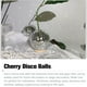 thumbnail image 4 of Naiovety Bolas de discoteca de cereza decoración moderna Kawaii doble espejo de cristal sala de estar decoración del hogar escenario Bar DJ Decoración del hogar sencillo de plata 12cm, 4 of 6