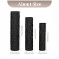 thumbnail image 4 of Sziqiqi Hammered Hexagon Floor Vase Set of 3: Black Metal Tall Vases for Flowers Living Room Decor Industrial Chic Home Office Corner Dining Room Bedroom 27/23/20 Inch Ideal Gift Idea, 4 of 11