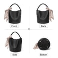 thumbnail image 4 of FALAN MULE Small Crossbody Bag for Women Vegan Leather Mini Bucket Handbags Shoulder Purse, 4 of 6