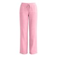 thumbnail image 6 of Wutalume Women's Casual Lightweight Linen Pants - with Drawstring Waist and Pockets, Loose Trousers for Summer, Beach, Travel, Breathable Airy Fabric, Perfect Summer Pants for Women,Pink L, 6 of 7