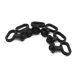 thumbnail image 1 of 6pcs Guía de Cables Pasacables de Goma Negro del Guardabarros Delantero para Motocicleta, 1 of 1