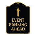 thumbnail image 1 of SignMission A-DES-BG-1824-23366 18 x 24 Po Signe de la Série Designer - Parking Signe & Post Kit&44; Noir & Or, 1 of 1