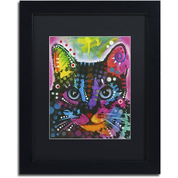 Trademark Fine Art "12" Canvas Art by Dean Russo, Black Matte, Black Frame