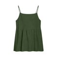 thumbnail image 5 of Linen Tank Tops for Women Summer Solid Spaghetti Strap Button down V Neck Camisole Lightweight Tank Top Size S, 5 of 5