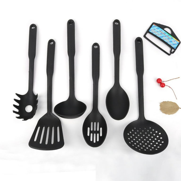 Cooking Utensils Set of 6, E-far Silicone Kitchen Utensils with Wooden  Handle, Non-stick Cookware Fr…See more Cooking Utensils Set of 6, E-far