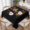 thumbnail image 1 of I Run Hoes for Money Square Tablecloth Black, Stain & Wrinkle Resistant, Washable Polyester Table Cloth Funny for Holiday, Buffet Parties, and Wedding(I Run Hoes for Money), 1 of 1