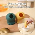 thumbnail image 3 of Tunhigl Egg Separator Tool - Easy Yolk & White Separator, Silicone Kitchen Gadget for Baking, Cooking, and Meal Prep Green, 3 of 7