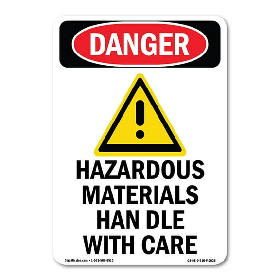 OSHA Danger Sign - -GHS Hazardous Materials | Decal | Protect Your Business, Construction Site, Warehouse & Shop Area |  Made in The USA
