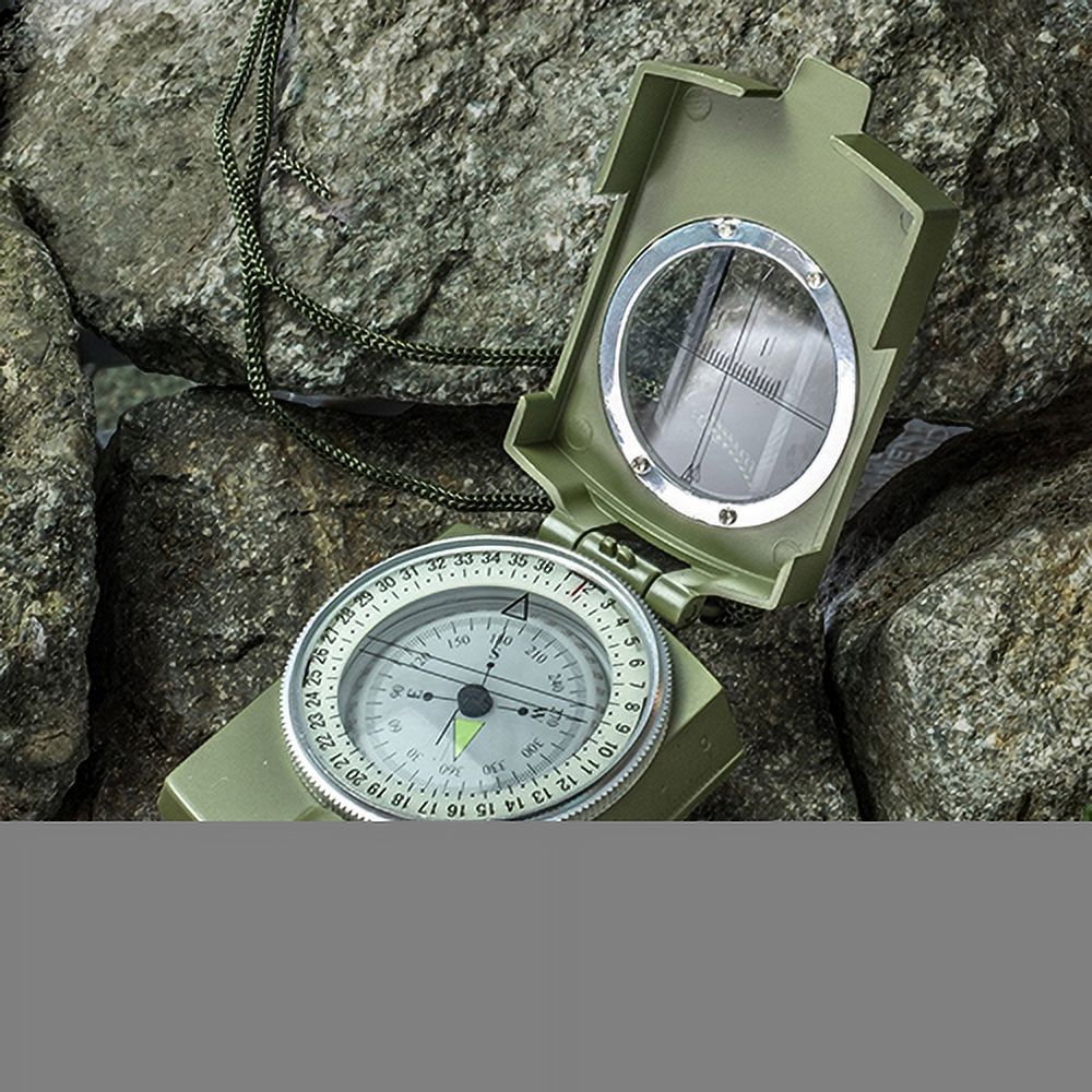 Boussole Militaire US Cammenga – Lentille Phosphorescente, étanche, Olive Drab