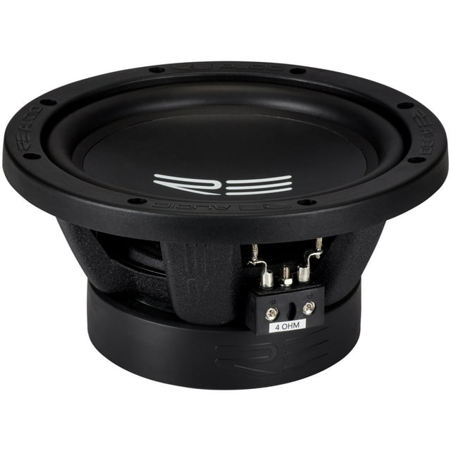 RE AUDIO REX8S4-v2 Série REX V2 Caisson de Basses Simple 4_ (8 Pouces, 200 W RMS, 400 W Crête)