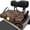 Woodland Camo Pattern, variant on XYZCANDO Tropical Sunset Palm Print 2-Seat Golf Cart Seat Cover | Non-Slip Washable Terry Cloth With 4 Storage Pockets