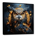 thumbnail image 2 of Designart "Nocturnal Owl Art I" Animals Framed Wall Art - Traditional Yellow Owl Entryway Framed Wall Art, 2 of 6