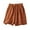 Orange, variant on FLMEI Womens Cotton Linen Shorts Drawstring Elastic Waist Hollow Lace Shorts Women's Summer Comfy Wide Leg Shorts Pants M-3XL
