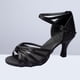 thumbnail image 4 of 1 par de zapatos de tacón alto con correa anudada Tacones altos Zapatos de baile latino para dama - Talla 41 (negro), 4 of 5