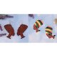 thumbnail image 2 of 2 pares de figuras étnicas colgantes de cabeza de dama africana ------Código de producto 81656, 2 of 5
