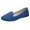 Blue, variant on Womens Dress Shoes Flat Womens Flat Shoes 8 Round Toe for Women Dressy Comfortable Slip On Dress Business Wide Width Flat Shoes Flock(Blue,8)