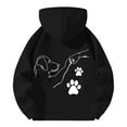 thumbnail image 5 of Valora Men Winter Outfit Casual Hoodie with Cute Puppy Print for Everyday Comfort – Loose Fit Pullover Sweatshirt for Autumn Winter Fashion Black XL, 5 of 5