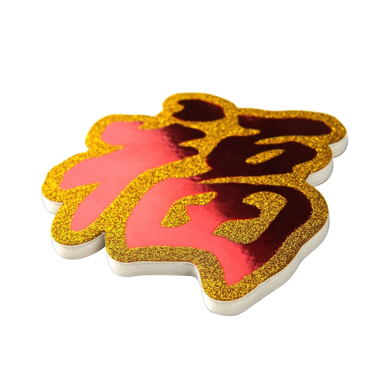 Décalcomanie en mousse pailletée 6 ct