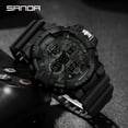 thumbnail image 2 of SANDA Brand Outdoor Sport Watches 50M Waterproof Men's Watch Dual Display Quartz Wristwatch for Male Relogio Masculino 3168, 2 of 6