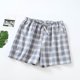 thumbnail image 1 of MKLEKYY Pantalones Cortos Finos de Primavera/Verano para Mujer, Holgados, Cómodos y A Cuadros, para Estar En Casa., 1 of 3