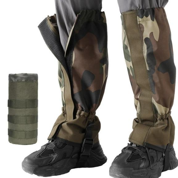 Gaiters for Hiking Boots, Waterproof & Adjustable Leg Protection for Weed Eating, Ideal Use as Tick Gaiters for Hiking Boots