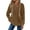 Brown, variant on Comdrip Waffle Hoodie Women, Tops Pullover Women Casual Button Autumn Solid Winter Hoodie Women's Blouse Womens Hoodies Beige L