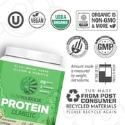 Sunwarrior Classic Protein Chocolate Organic Vegan Protein Powder with BCAA 750g