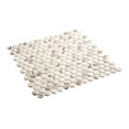 thumbnail image 2 of Dexo Josen Brown 1-in. Penny Round Matte Glass Mosaic Wall & Floor Tile, 2 of 4