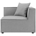 thumbnail image 5 of Modway Saybrook 6-Piece Fabric Upholstered Outdoor Patio Sectional Sofa in Gray, 5 of 9