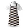 thumbnail image 3 of Colorful Apron Black and White Checkered Pattern with Lively Colored Dots Modern Geometric Tile, Unisex Kitchen Bib Apron with Adjustable Neck for Cooking Baking Gardening, Multicolor, by Ambesonne, 3 of 3
