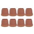 thumbnail image 1 of Juego de 8 fundas para patas de silla, protector de suelo TPE, tapas para patas de muebles, Kit para taburete de mesa, color marrón L, 1 of 14