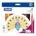 thumbnail image 1 of Plumones de colores Milan 18 Piezas Punta Fina 2.0mm multicolor, 1 of 5