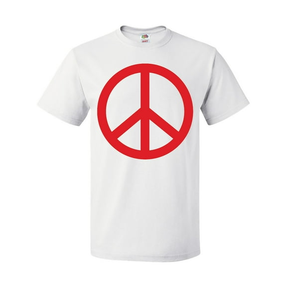 Inktastic Fun Red Peace Sign T-Shirt