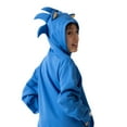thumbnail image 5 of Sonic The Hedgehog Cosplay With Foam Ears Long Sleeve Blue Boy's Zip Up Hooded Sweatshirt-XXL, 5 of 5