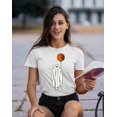 thumbnail image 2 of Ghost With Balloon Pumpkin Halloween Outfit Shirt Women's T-shirt, M, White, 2 of 6