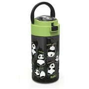 Zak Designs Genesis Durable Plastic Water Bottle with Easy-Open Button Lid 18 oz. Panda