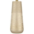 thumbnail image 6 of 360 Lighting Mira 25 1/4" High Modern Table Lamps Set of 2 Textured Gold Finish Oatmeal Shade Living Room Bedroom Bedside, 6 of 9