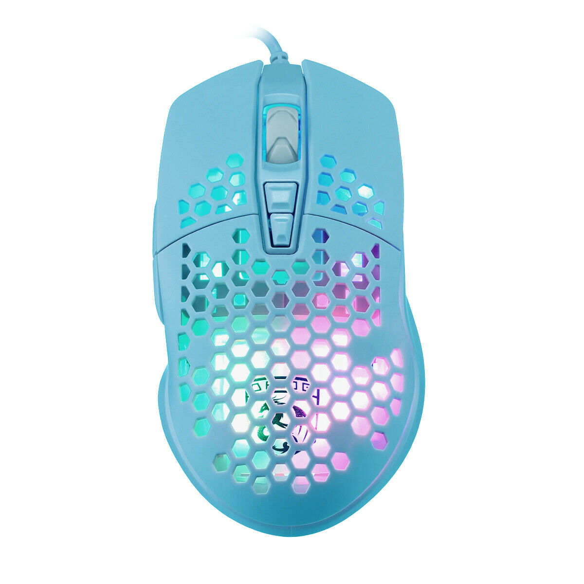 Sanoxy 6400DPI Wired Gaming Mice Mouse RGB Flowing Backlit Light for PC, Laptop & Computer, Blue