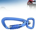 thumbnail image 4 of Carabiner Clip Auto, Bottom 360 Rotational Hook Locking Square Accessory for Dog Leash Hammocks BackpacksBlack, 4 of 7