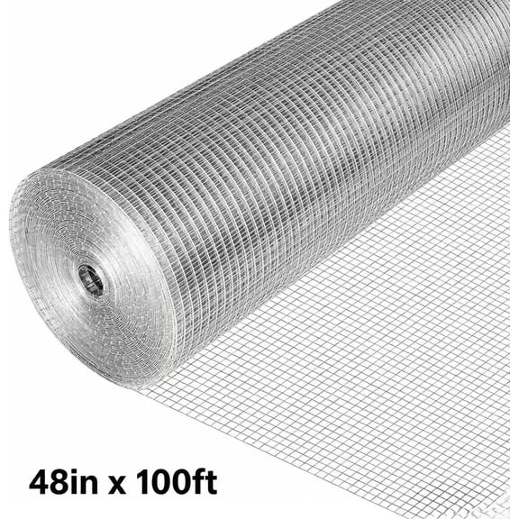 Yeslife Hardware Cloth 1/2 inch 48in x 100ft Heavy Duty Chicken Wire Fencing,19 Gauge Wire Mesh for Rabbit Cages, Garden, Small Rodents