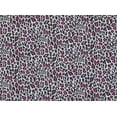 thumbnail image 2 of Zelouf Leopard Print On N/p Taffeta  , Sewing, DIY, Crafts Fabric by the Yard, Wht/blk/fuchsia, 5 Yard, 2 of 2