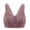 Dark Gray, variant on Bras for Women Plus Size Bra Wire-Free Underwear Pullover Bra Everyday Bras V-Neck Pullover Bra Feature Hook and Eye Closure No Underwire Bra Style Y-325 , Pink-a 46