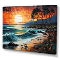 thumbnail image 2 of Designart "Seashore Snapshot Equatorial Mood X XIII" Nautical & Beach Canvas Art Print, 2 of 5