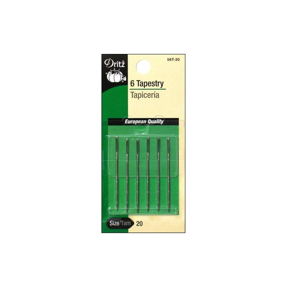 Dritz Aiguille à Main Tapisserie Taille 20 6 Pcs