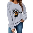 thumbnail image 2 of Women's Oversized Graphic Letter Print Sweatshirts Crewneck Patriotic Fleece Pullover Tops Winter Sweater Workout/Party Fall Outfits & Winter Clothes, 2 of 6