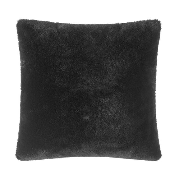 Mainstays Super Soft Black and White Check Square Decorative Pillow 18" x 18"