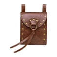 thumbnail image 2 of Riñonera para hombre, bolso de cintura, bolso para carnaval, fiesta de cosplay, Halloween Marrón, 2 of 8
