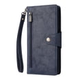 thumbnail image 2 of Compatible With Samsung Galaxy A12 Case Pu Leather Magnetic Flip Zipper Card Holder Wallet Cover, 2 of 5