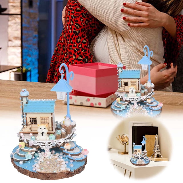 Juego de materiales de pegamento para pintar a mano juguetes infantiles en miniatura