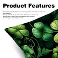 thumbnail image 2 of Saint Patrick's Day Velvet Bed Pillow Throw Covers Pillow Inserts Throw Pillows with Unique Patterns - Set of 2, Sizes 16x16, 18x18, 20x20 Inches for Various Occasions, 2 of 6